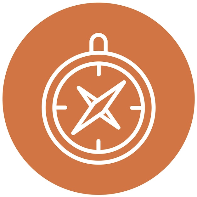 Estilo del icono del magnetómetro de diseño vectorial
