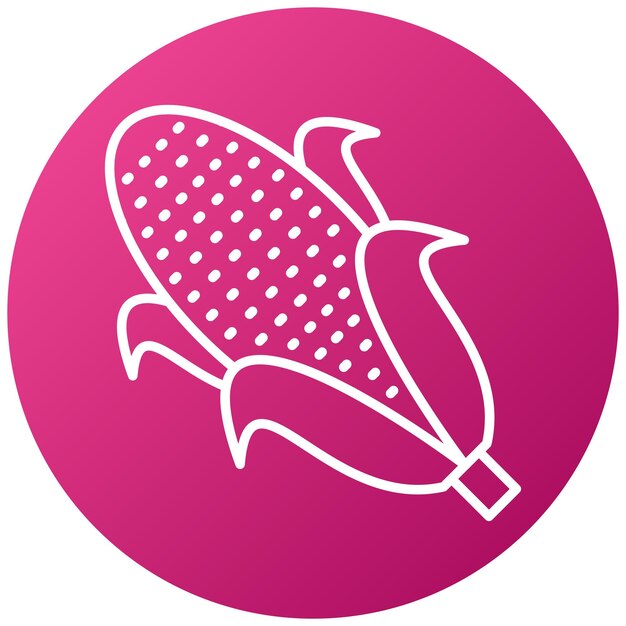 Estilo de icono de maíz de diseño vectorial