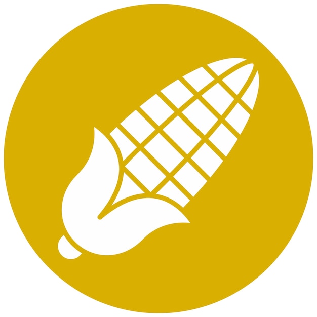 Estilo de icono de maíz de diseño vectorial