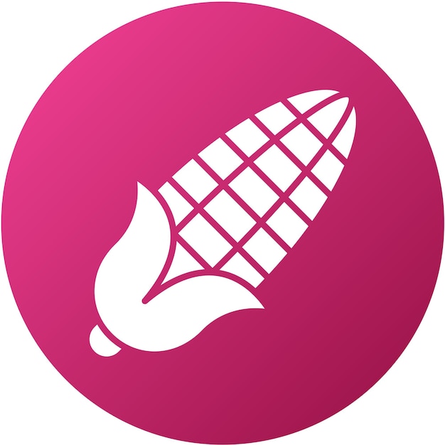 Estilo de icono de maíz de diseño vectorial