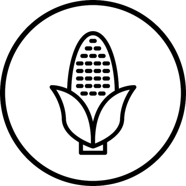 Estilo del icono de maíz