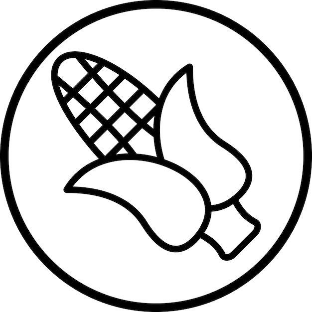 Estilo del icono de maíz