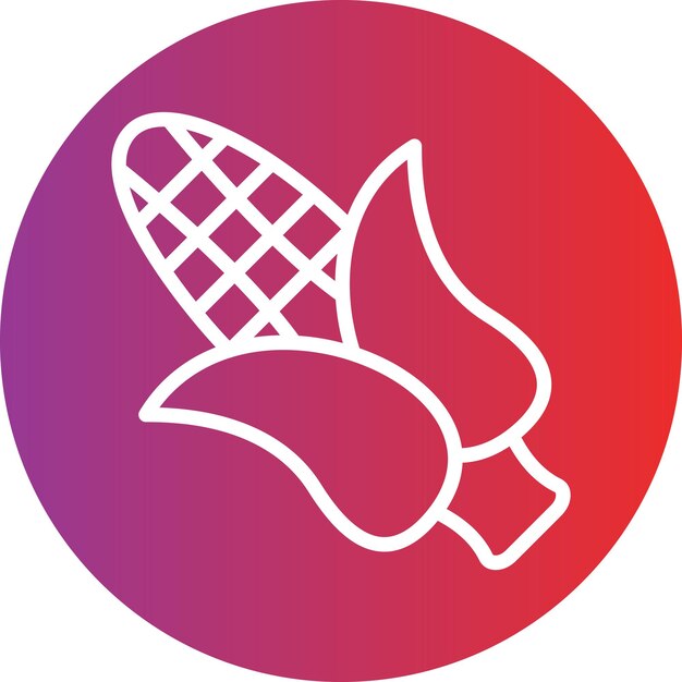 Estilo del icono de maíz