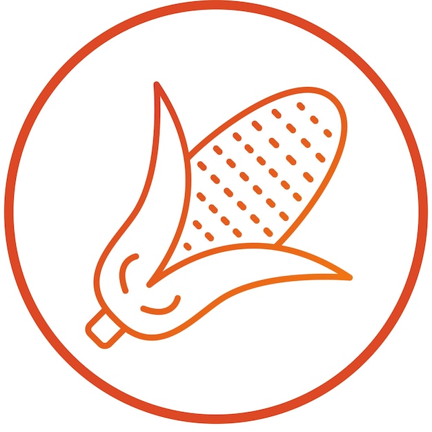 Estilo del icono de maíz