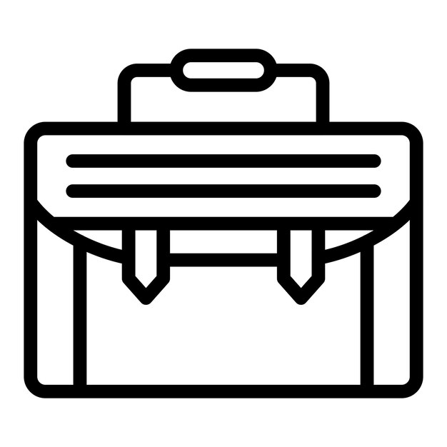 Estilo del icono de la maleta de diseño vectorial