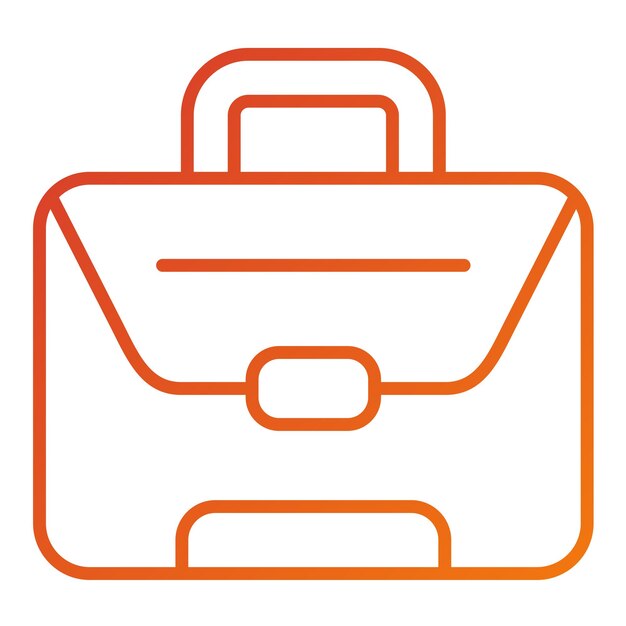 Estilo del icono de la maleta de diseño vectorial