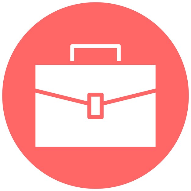 Estilo del icono de la maleta de diseño vectorial
