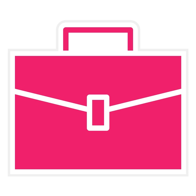 Estilo del icono de la maleta de diseño vectorial