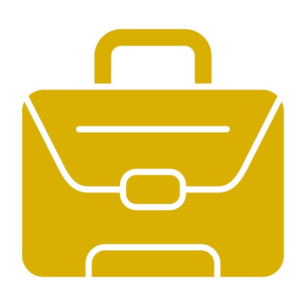 Estilo del icono de la maleta de diseño vectorial