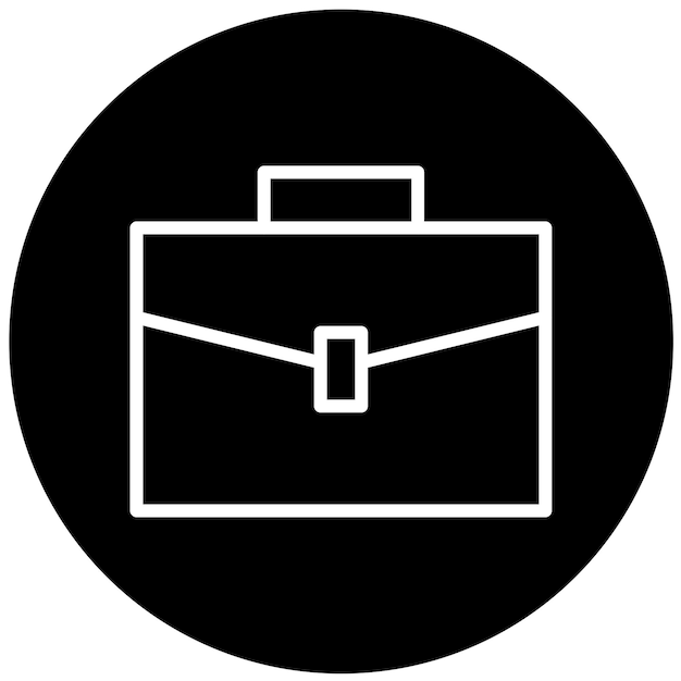 Estilo del icono de la maleta de diseño vectorial