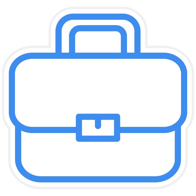 Estilo del icono del maletín de diseño vectorial