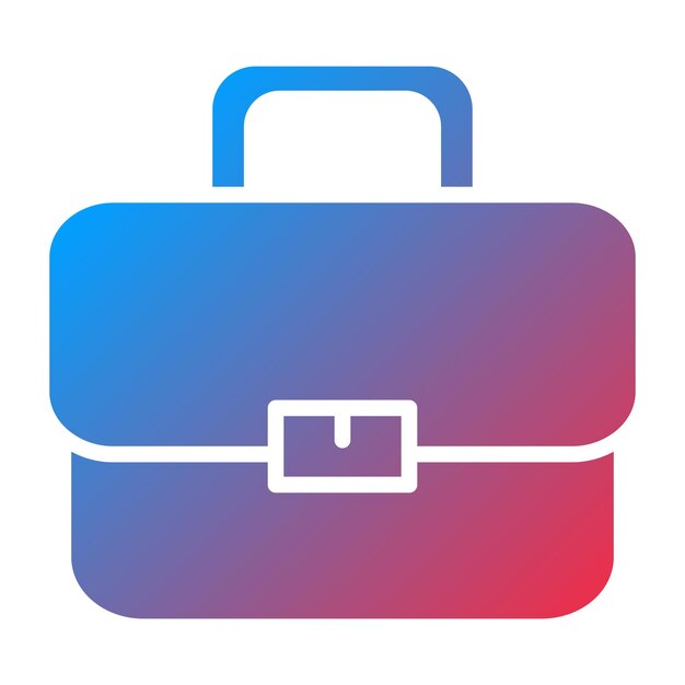 Estilo del icono del maletín de diseño vectorial
