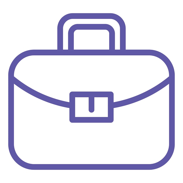 Estilo del icono del maletín de diseño vectorial