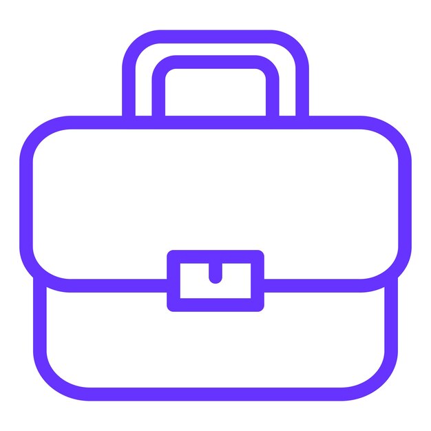 Estilo del icono del maletín de diseño vectorial