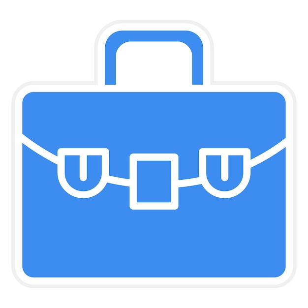 Estilo del icono del maletín de diseño vectorial