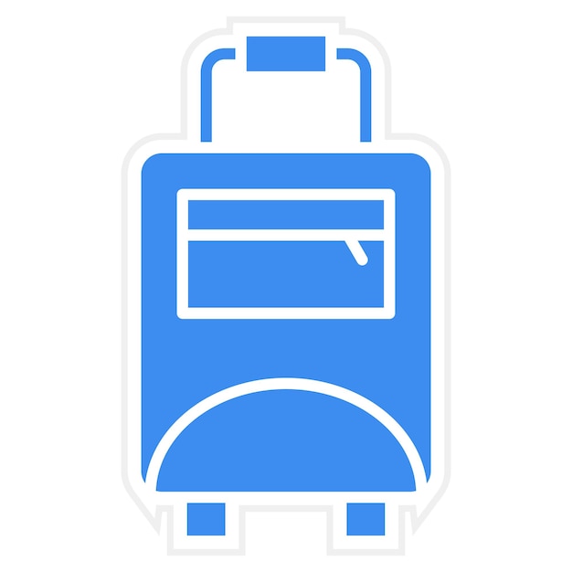 Estilo del icono del maletín de diseño vectorial