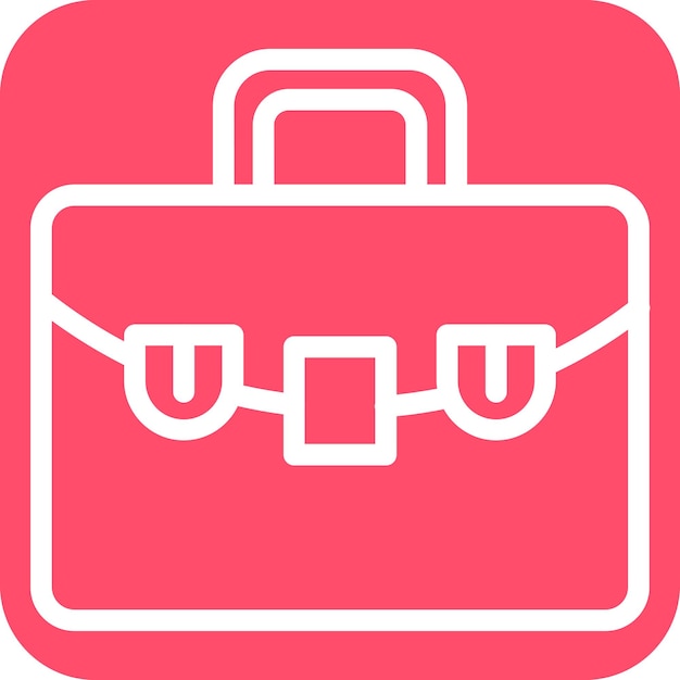 Estilo del icono del maletín de diseño vectorial