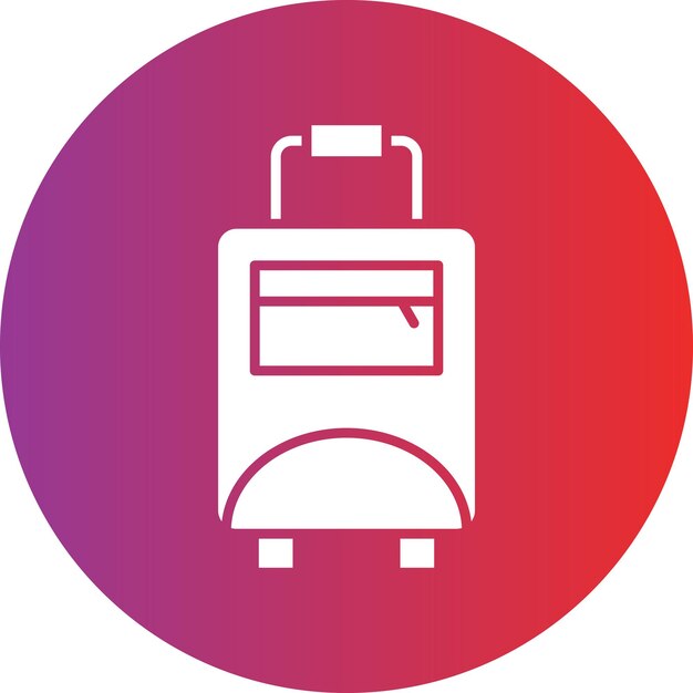 Estilo del icono del maletín de diseño vectorial
