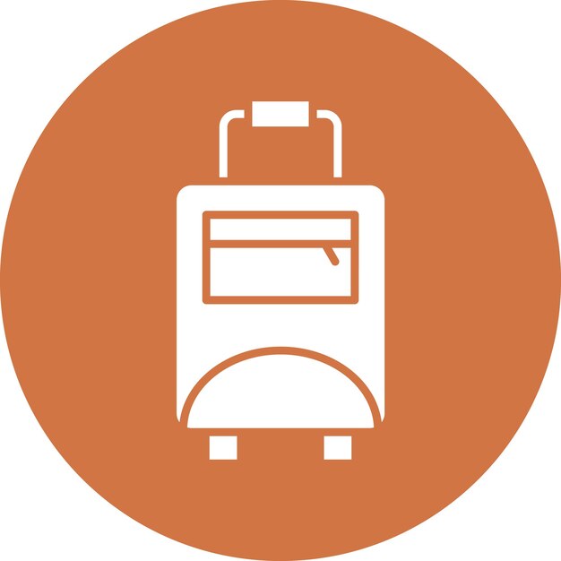 Estilo del icono del maletín de diseño vectorial