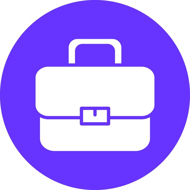 Estilo del icono del maletín de diseño vectorial