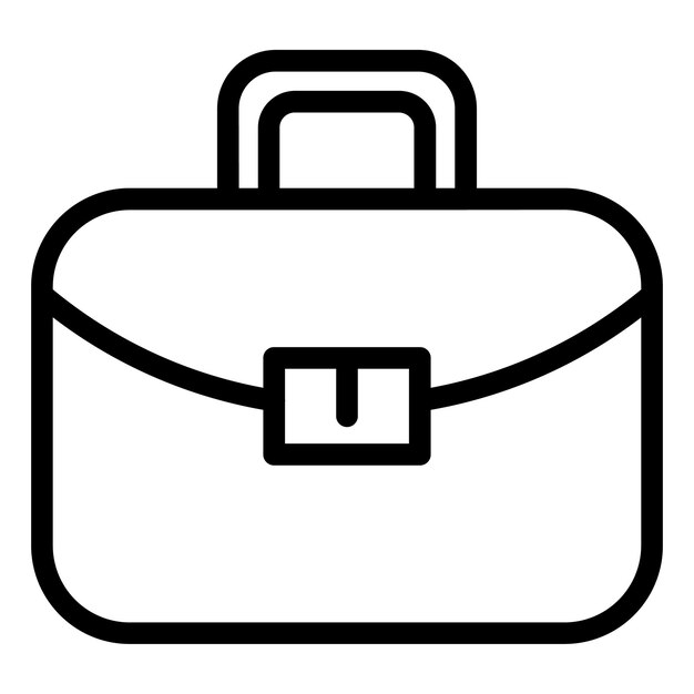 Estilo del icono del maletín de diseño vectorial