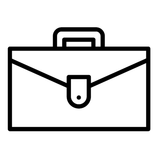 Estilo del icono del maletín de diseño vectorial