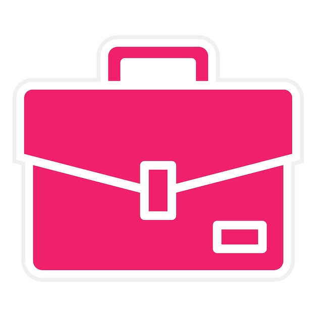 Estilo del icono del maletín de diseño vectorial