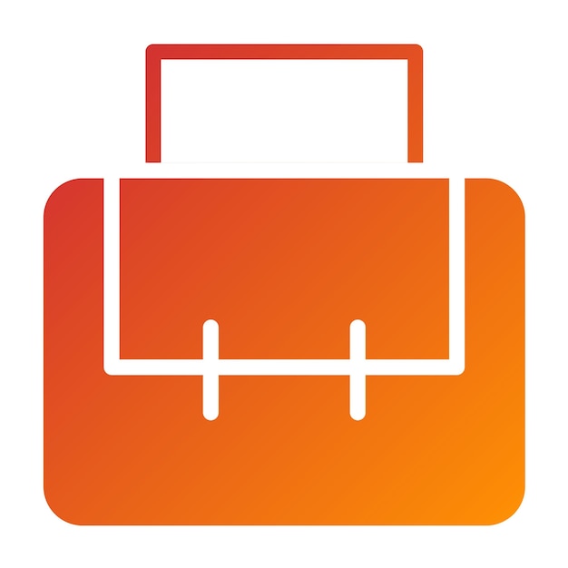 Estilo del icono del maletín de diseño vectorial