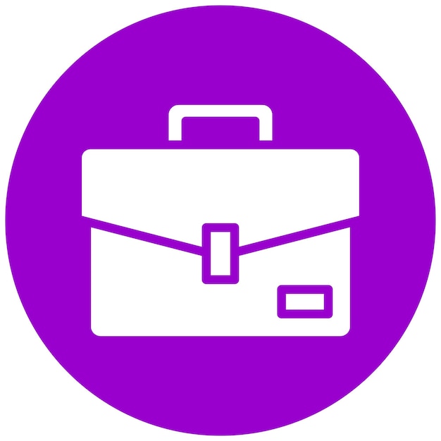 Estilo del icono del maletín de diseño vectorial