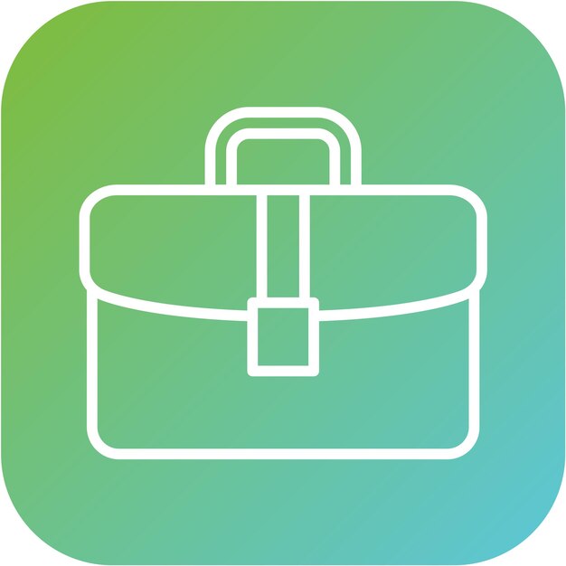Estilo del icono del maletín de diseño vectorial