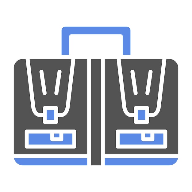 Estilo del icono del maletín de diseño vectorial