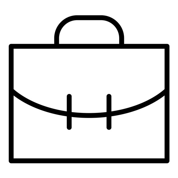 Estilo del icono del maletín de diseño vectorial