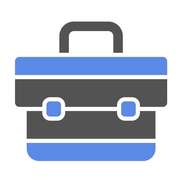 Estilo del icono del maletín de diseño vectorial