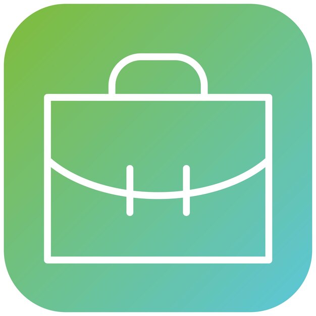 Estilo del icono del maletín de diseño vectorial