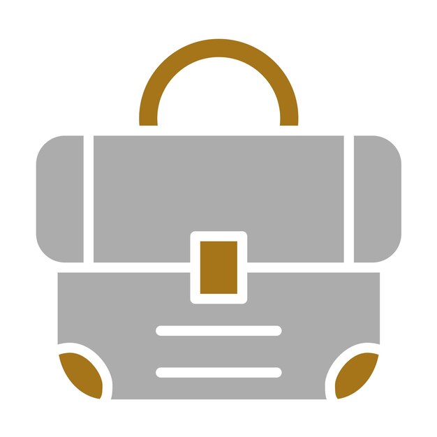 Estilo del icono del maletín de diseño vectorial