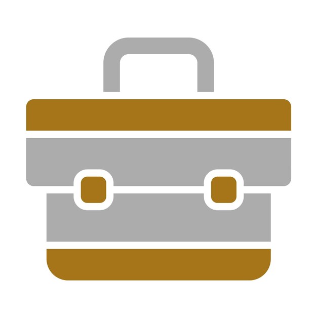 Estilo del icono del maletín de diseño vectorial