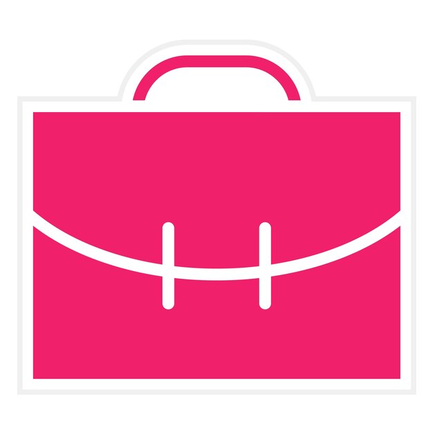 Estilo del icono del maletín de diseño vectorial