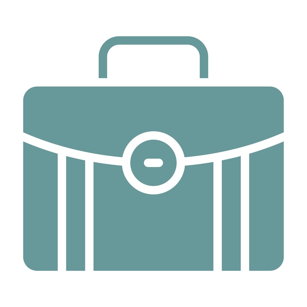 Estilo del icono del maletín de diseño vectorial