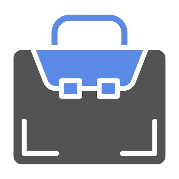Estilo del icono del maletín de diseño vectorial