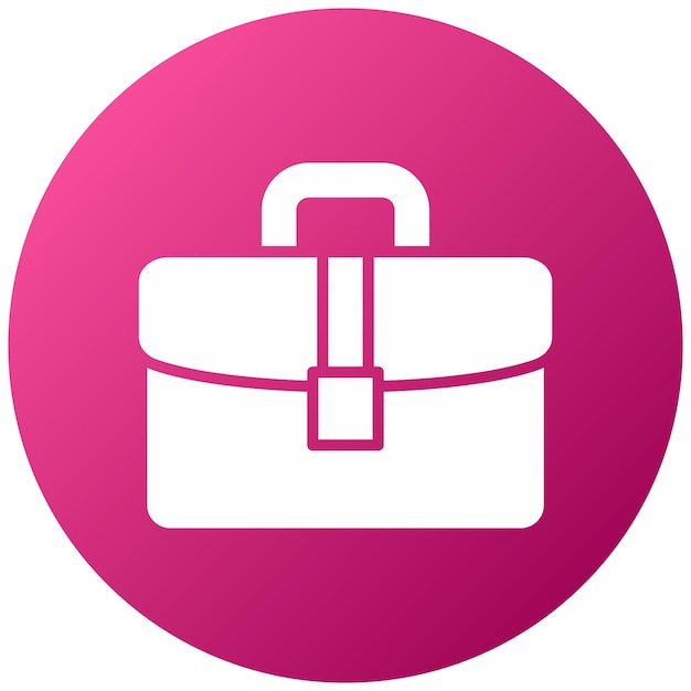 Estilo del icono del maletín de diseño vectorial