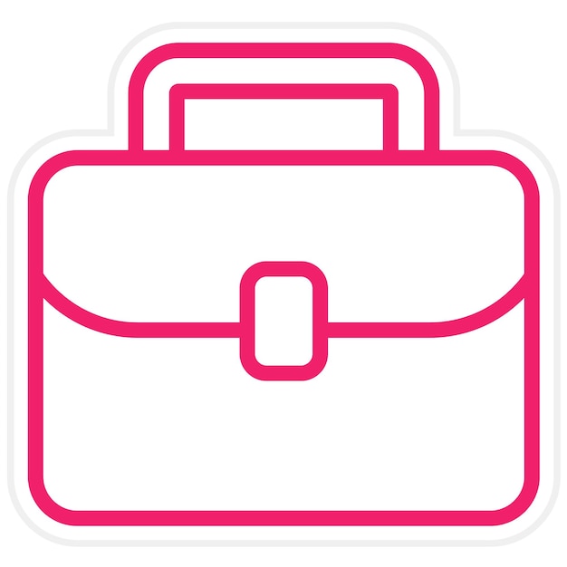 Estilo del icono del maletín de negocios de diseño vectorial
