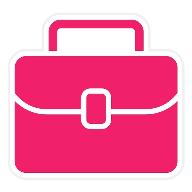 Estilo del icono del maletín de negocios de diseño vectorial