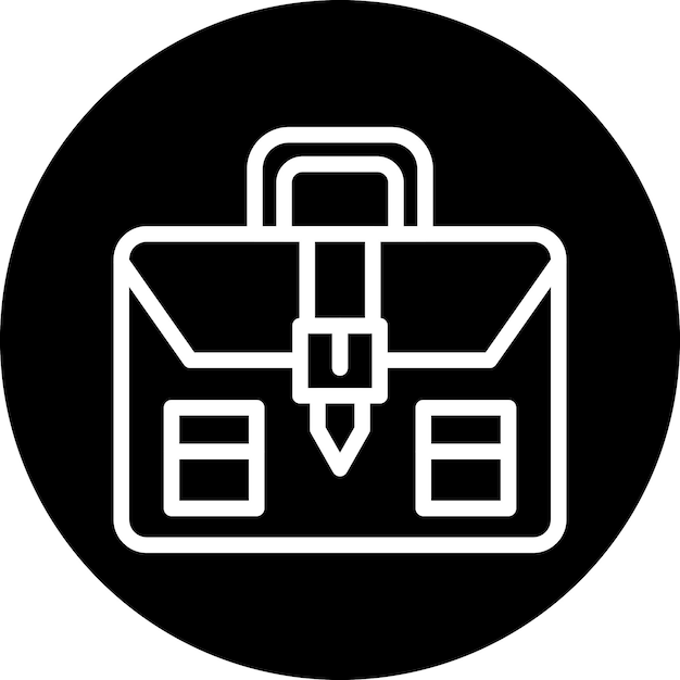 Estilo del icono del maletín