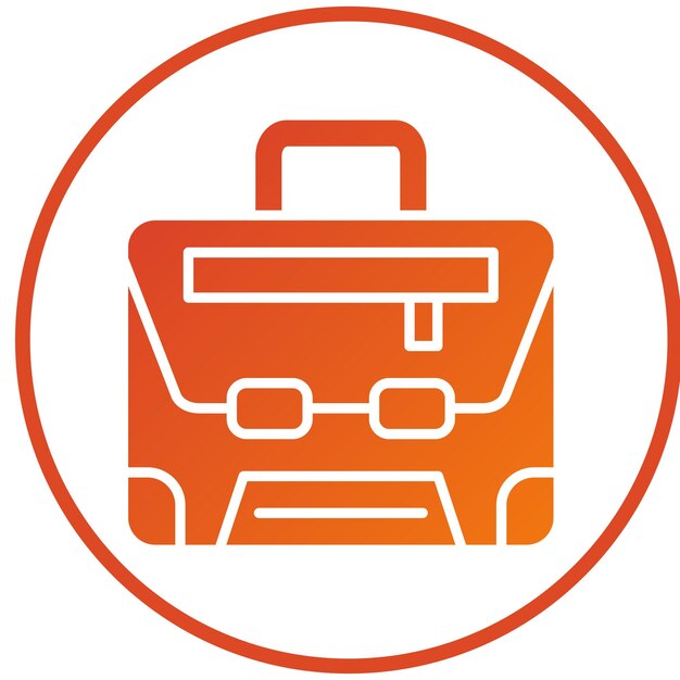Estilo del icono del maletín