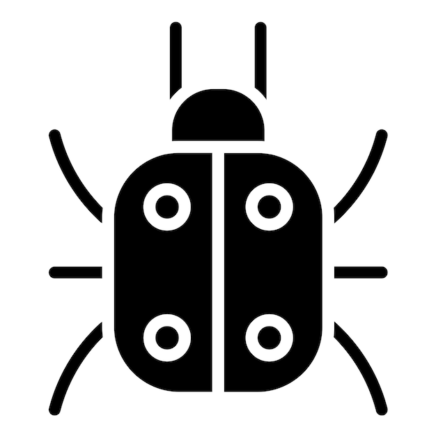 Estilo del icono de malware de diseño vectorial