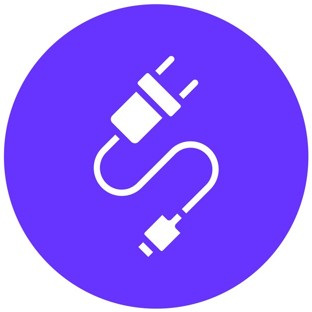 Estilo del icono de la manga del cable de diseño vectorial