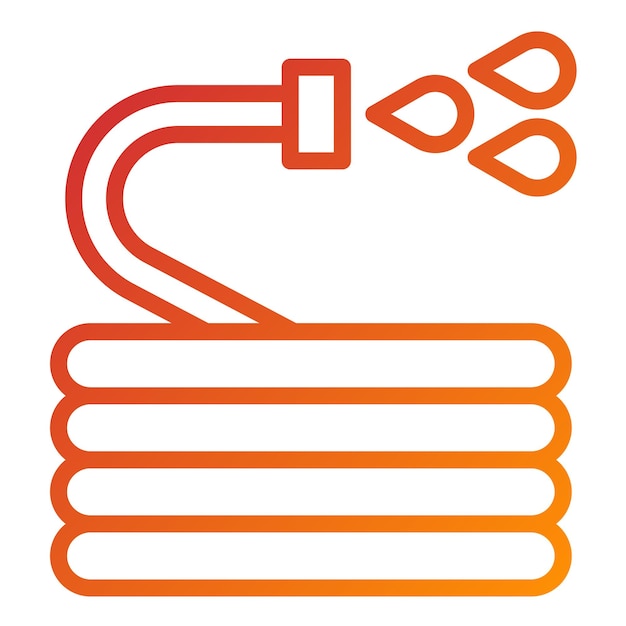 Estilo del icono de la manguera de diseño vectorial