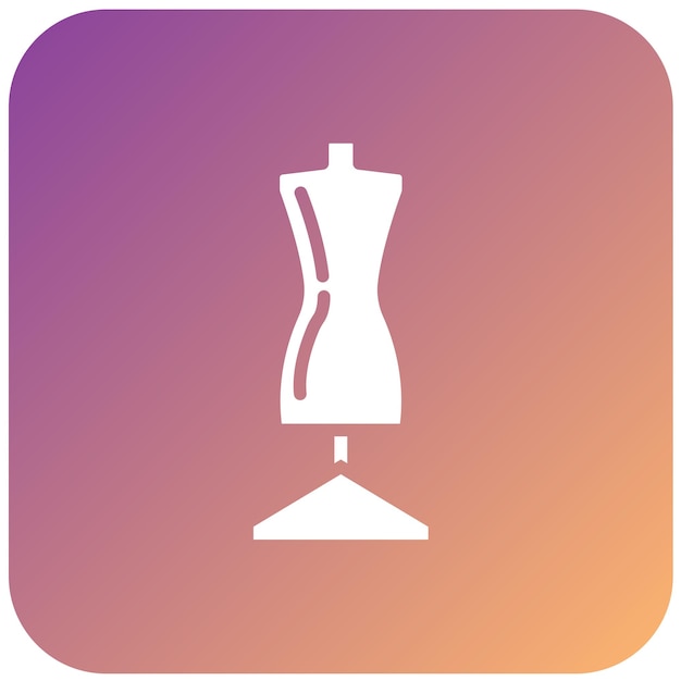 Estilo del icono del maniquí de diseño vectorial