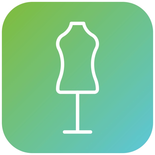 Estilo del icono del maniquí de diseño vectorial
