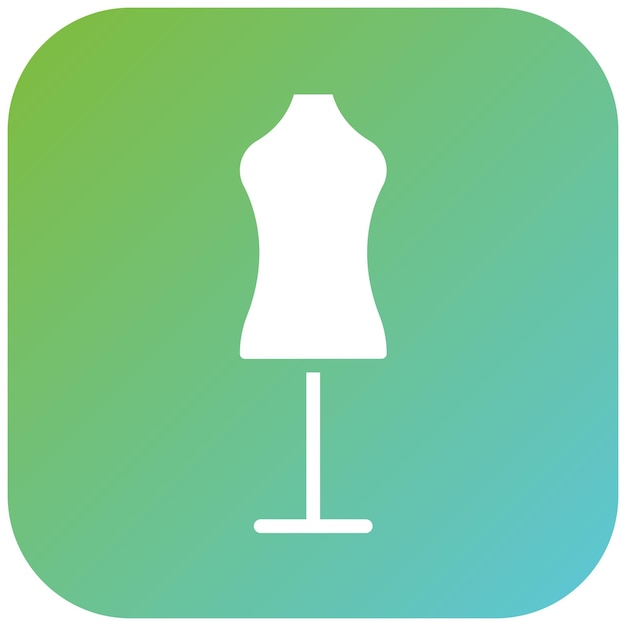 Estilo del icono del maniquí de diseño vectorial